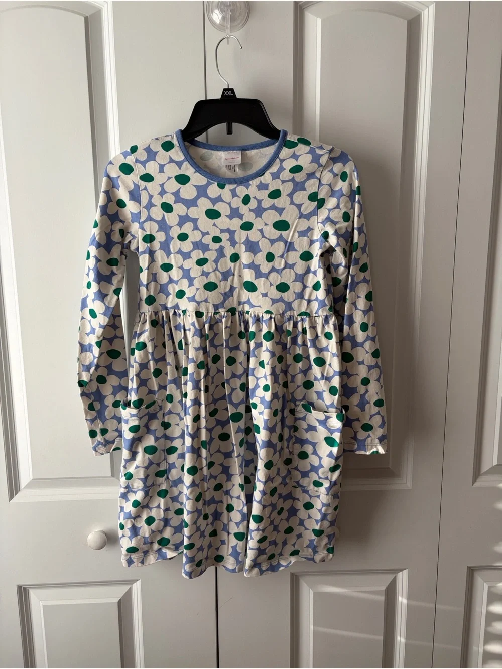 Hanna Andersson Long Sleeve Playground Dress with Pockets Size 12